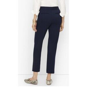 TALBOTS Womens STRAIGHT LEG CROP PANTS Sz 8 Black